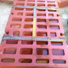 Casting Movable and Fixed Jaw Plate for Jaw Crusher Spare Parts, Jaw Crusher Spare Parts, Wearing Parts for Jaw Crusher